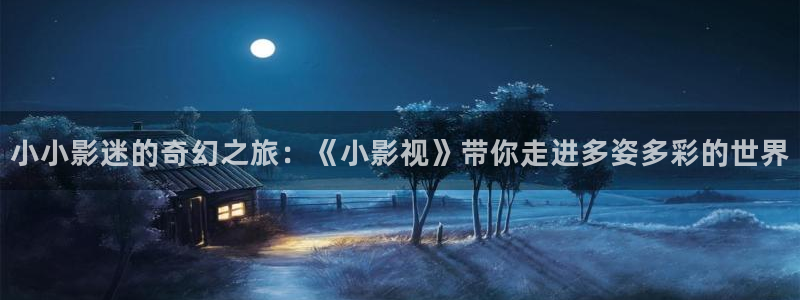 保利影业有限公司：小小影迷的奇幻之旅：《小影视》带你走进多姿多彩的世界
